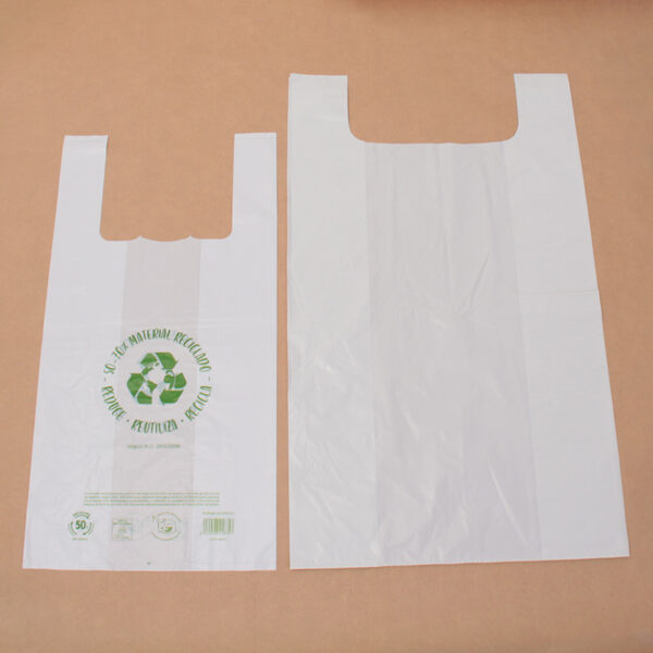 BOLSA CAMISETA 35X40 70% RECICLADA (MILLAR)