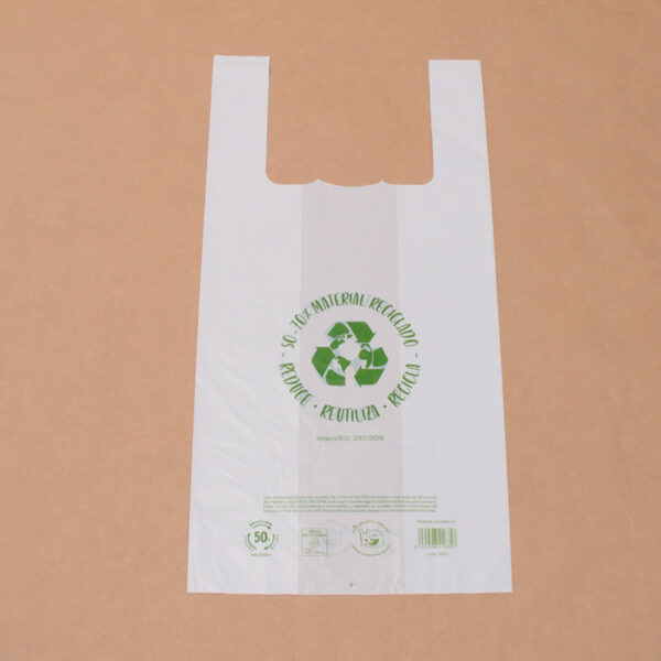 BOLSA CAMISETA 40X50 70% RECICLADA (MILLAR)