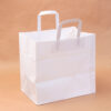 BOLSA PAPEL BLANCA ASA PLANA 90GR. 32+22X31 (UNIDAD)