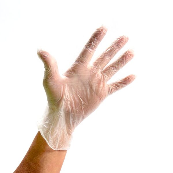 GUANTE VINILO S/P TALLA L TRANSPARENTE PAQ. 100 UNID