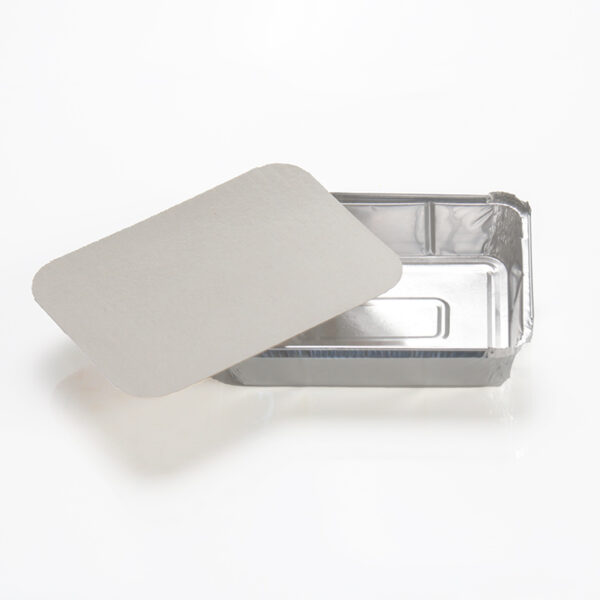 Envase aluminio rectangular Ref.5590 600cc. (161x109x40) Paq.100