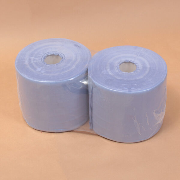 Bobina Papel Secamano Industrial Pasta Gofrada Azul
