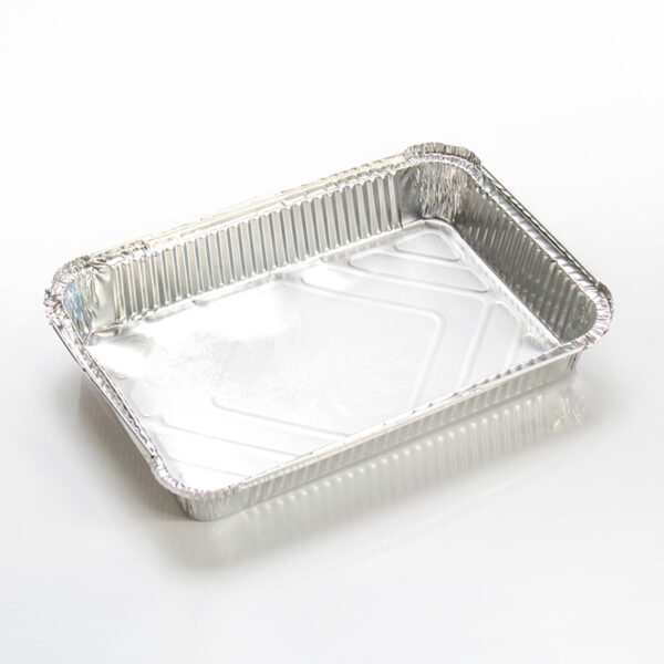 Envase aluminio rectangular  3240cc. (273x213x50) Paq. 100